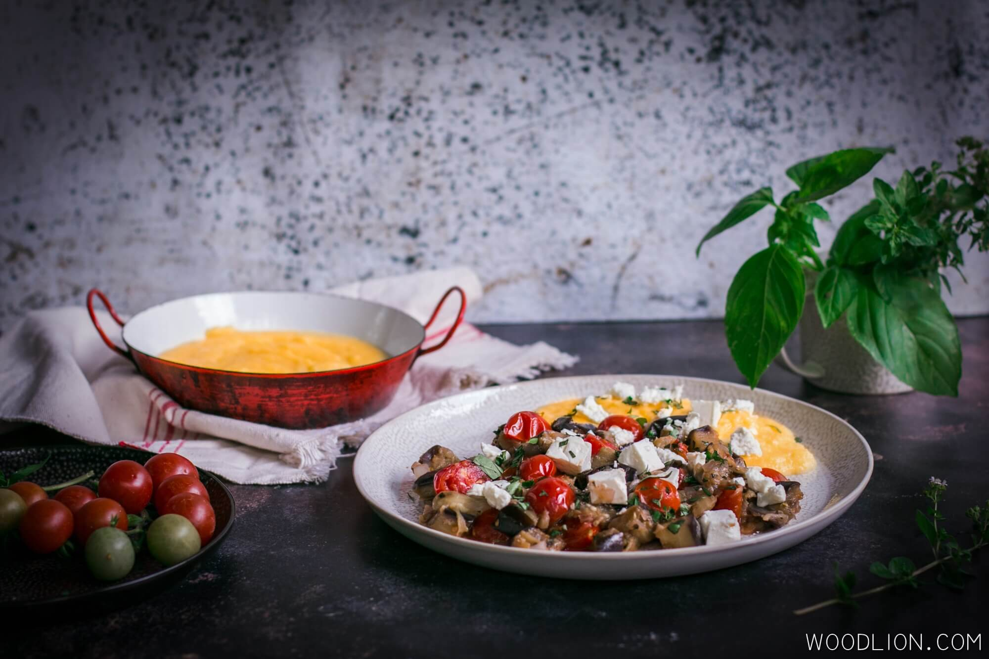 Woodlion Gastro Blog#7 - Mediterrán padlizsánragu ízletes és krémes polentával körítve