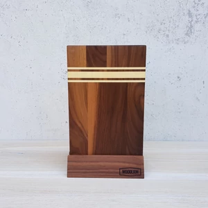 Modern Walnut Reggeliző készlet deszkatartóval dió 7 db-os szett 8 Modern Walnut Reggeliző készlet deszkatartóval dió 7 db-os szett 8