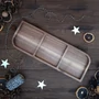 Kép 4/4 - Elegant Snack 3 tálka diófából három rekesszel