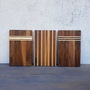 Kép 3/3 - Modern Walnut Reggeliző deszkák Ribbon Line Trio mintával S méretben