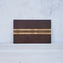 Kép 1/5 - Modern Walnut Trio L vágódeszka amerikai dió juhar sávval